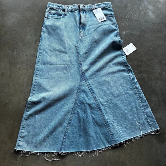 FRAME Dorothy denim maxi skirt - Picture 1 of 3